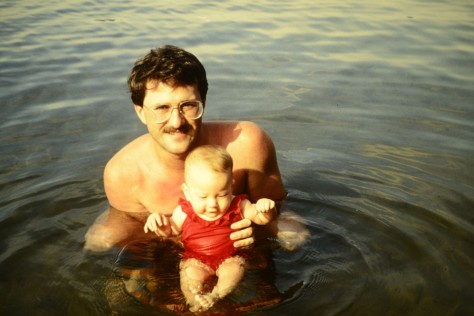 My father and I in the Summer of 1984