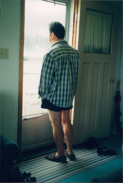 My father gazing out at the ocean in Prince Edward Island in July of 1998.