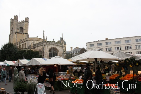 The Christmas Market in Cambridge's town square.